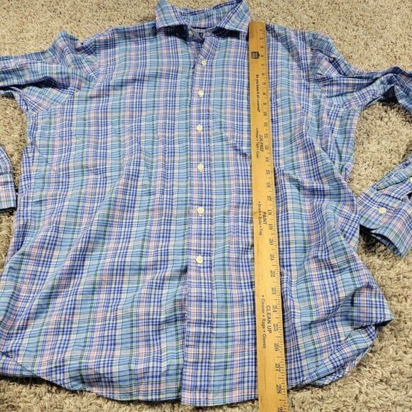 Polo Ralph Lauren Shirt Mens Large Colorful Plaid Button Up Long Sleeve Preppy - Picture 4 of 7